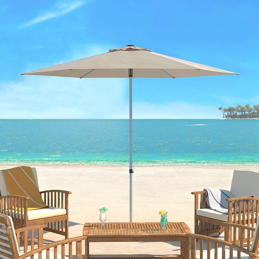 9 foot lighted offset patio umbrella Amazon.com : Blissun 9 ft Solar Umbrella, 32 LED Lighted Patio Umbrella, Table Market Umbrella, Outdoor Umbrella for Garden, Deck, Backyard, Pool and Beach (Tan) : Patio, Lawn & Garden