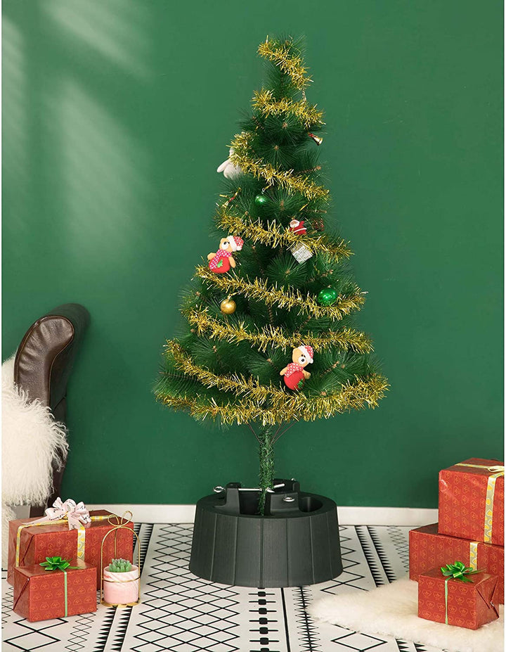 Green Plastic Christmas Tree Stand Screw Fastener - Diamond Home USA