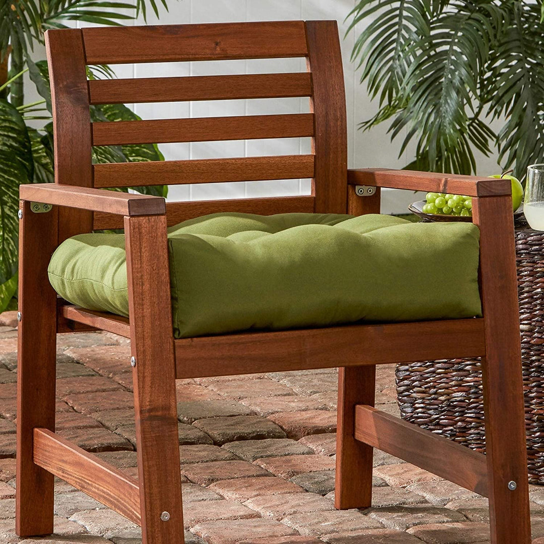 Driftwood 20 inch Outdoor Chair Cushion Green Solid
