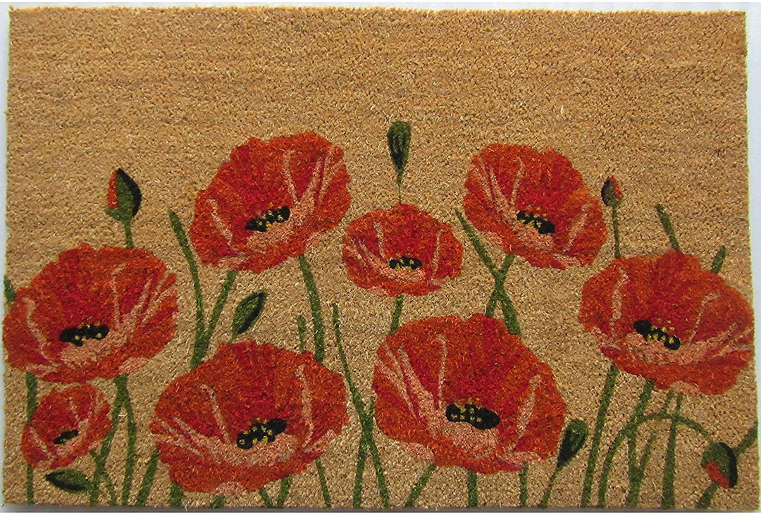 Poppy Outdoor Doormat Color Rectangle Coir All
