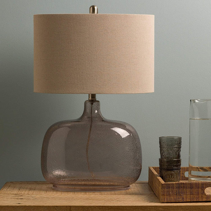 Casual Ali Table Lamp Clear Grey Modern Contemporary