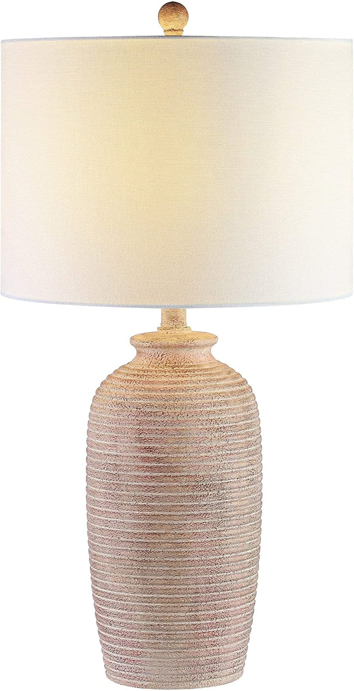 Lighting 27 inch Sandy Pearl Led Table Lamp 14" W X L 27 5" H White Modern Contemporary Bulbs Included