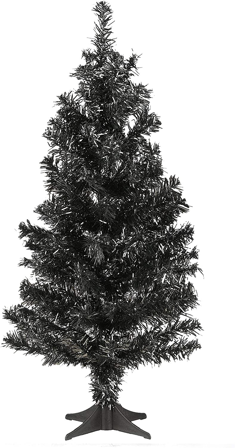 2 Ft Tree Black Purple 2ft Black Plastic Un