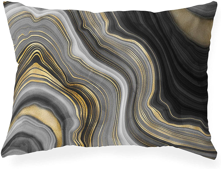 Indoor|Outdoor Lumbar Pillow by Designs 20x14 Black