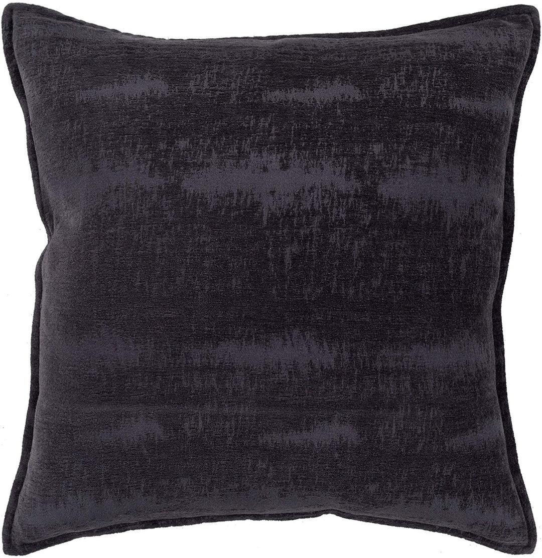 TASS Midnight Blue Solid Chenille Poly Fill Throw Pillow