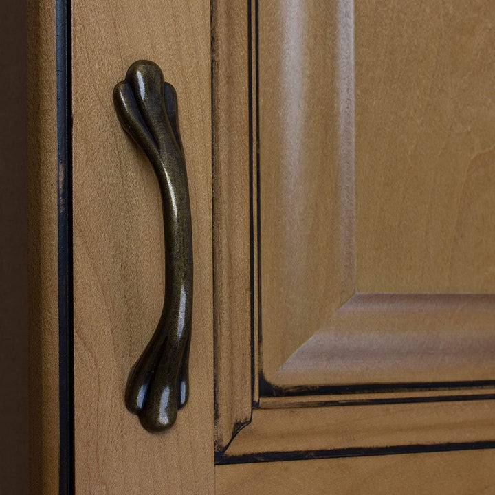 3 inch Antique Brass Classic Paw Cabinet Pulls (Pack 10) Metal Finish - Diamond Home USA