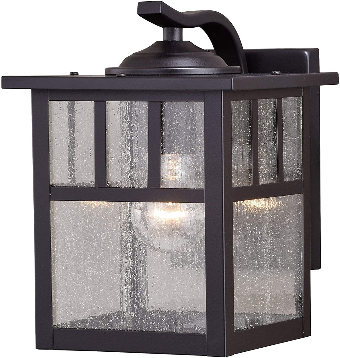 Mission 1 Light Bronze Rectangle Outdoor Wall Lantern