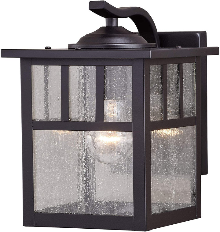 Mission 1 Light Bronze Rectangle Outdoor Wall Lantern