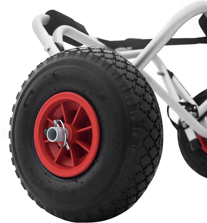 Trolley Cart Pneumatic Tires Lb Capacity Silver Black - Diamond Home USA