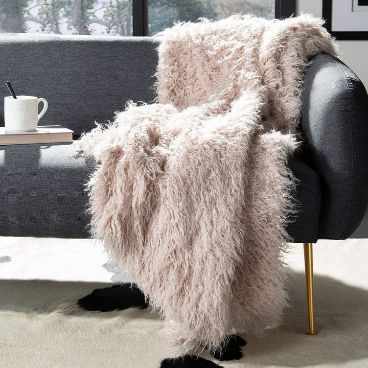 Golden Faux Fur Brown 50 X 60 inch Throw Blanket Animal