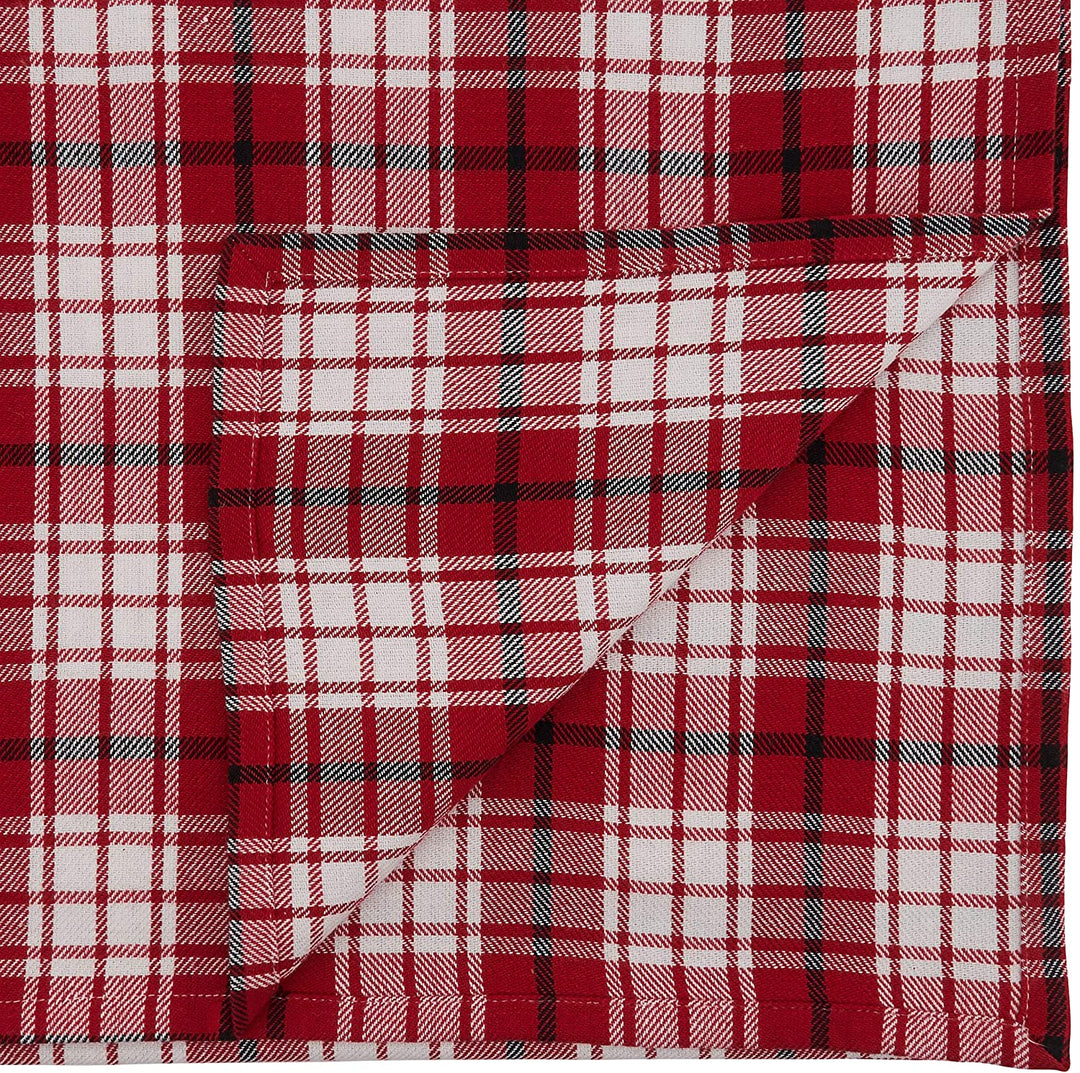 Small Paid Design Table Runner 16"x72" Red Cotton - Diamond Home USA