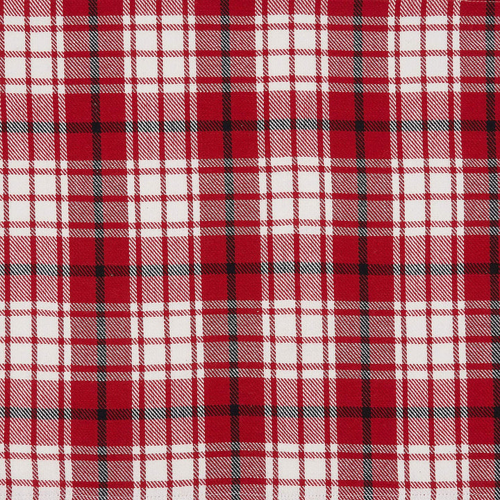Small Paid Design Table Runner 16"x72" Red Cotton - Diamond Home USA