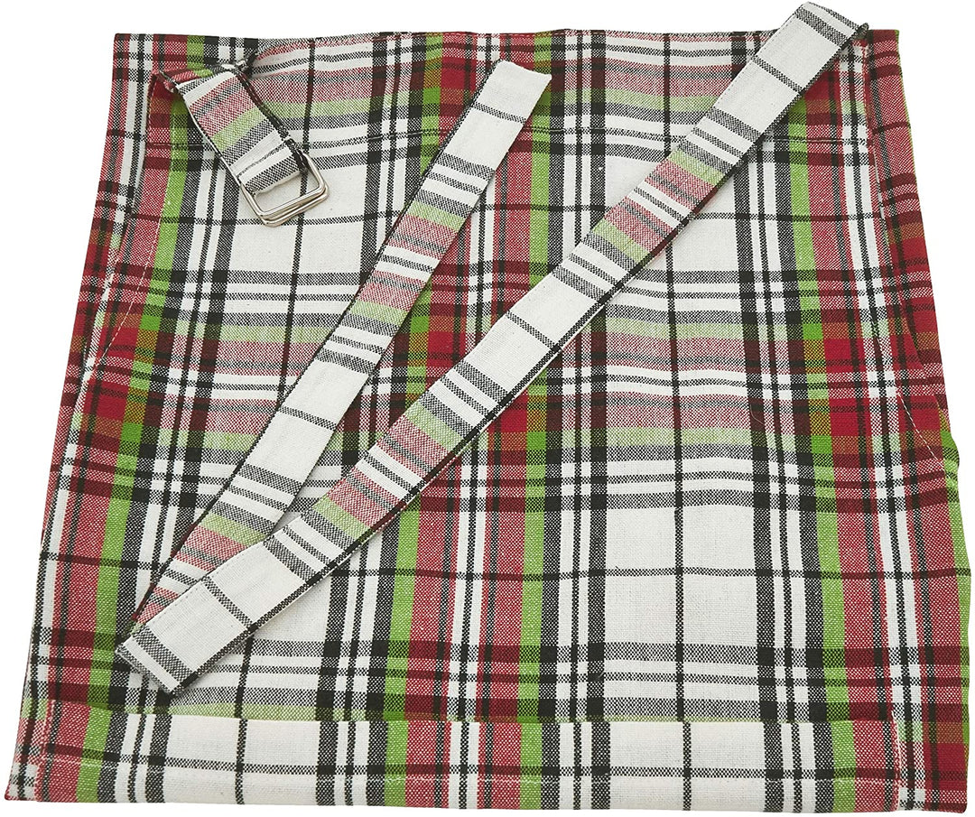 Kitchen Apron Rich Plaid Pattern Color
