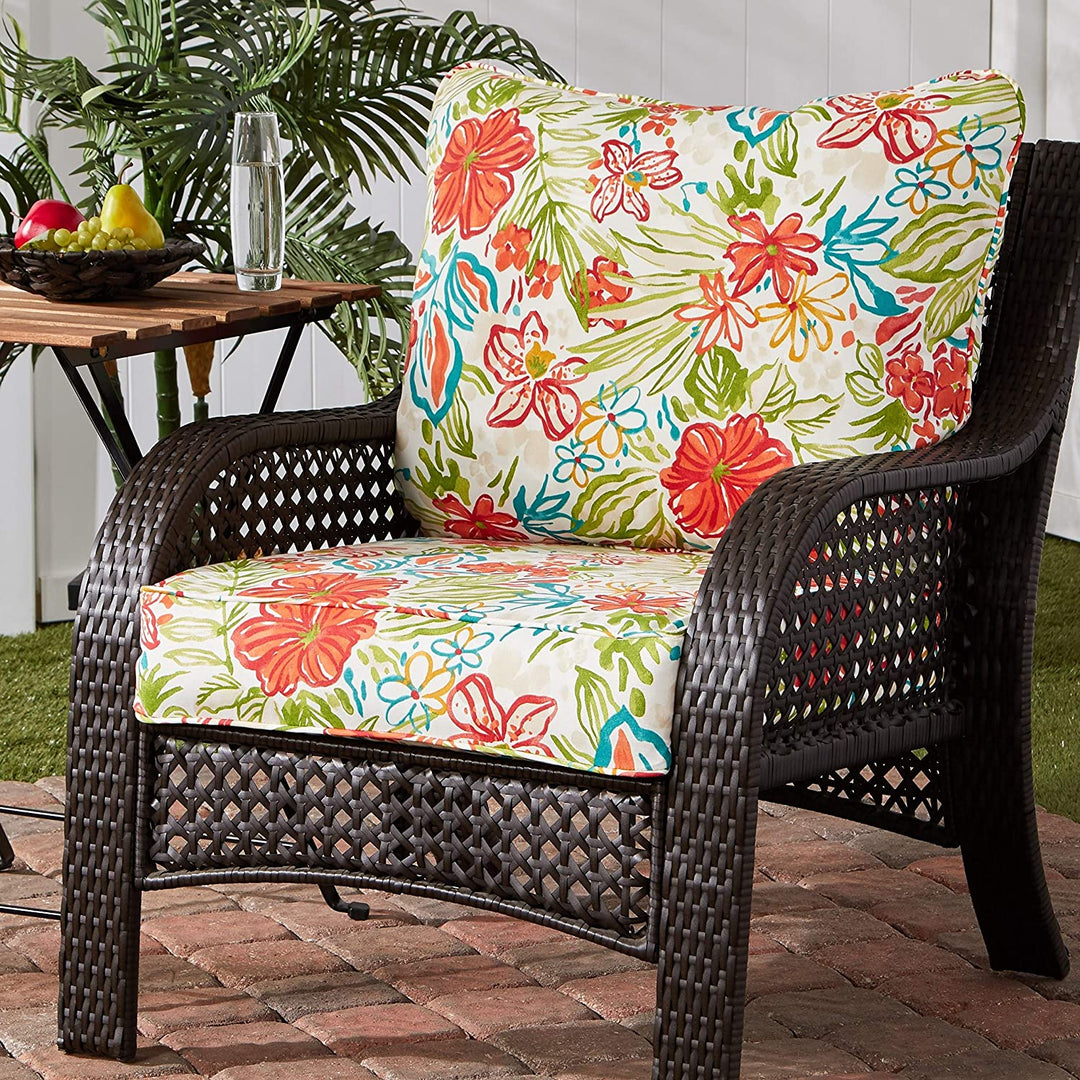 Breeze Floral Outdoor 25 inch X 47 inch Deep at Cushion