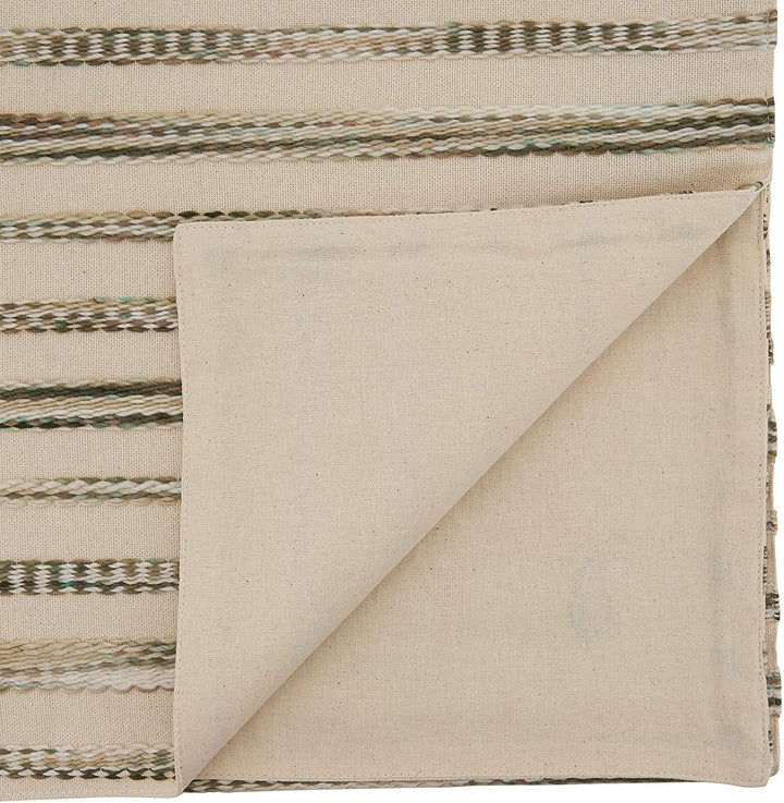 Table Runner Stripe Weave Design Color Cotton Blend - Diamond Home USA