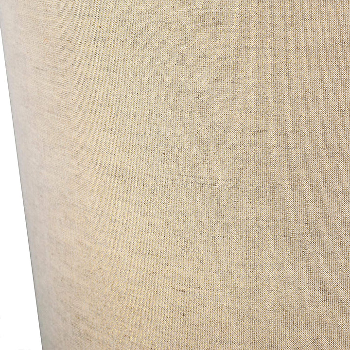 Gray Cotton 18 inch Drum Light 14" h X 18" w 18" d Grey White Traditional Fabric Metal - Diamond Home USA