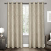 Girls Nature Branch Floral Hill Woven Window Curtain Pair Panel Set Flower Pattern Motif Hippy Window