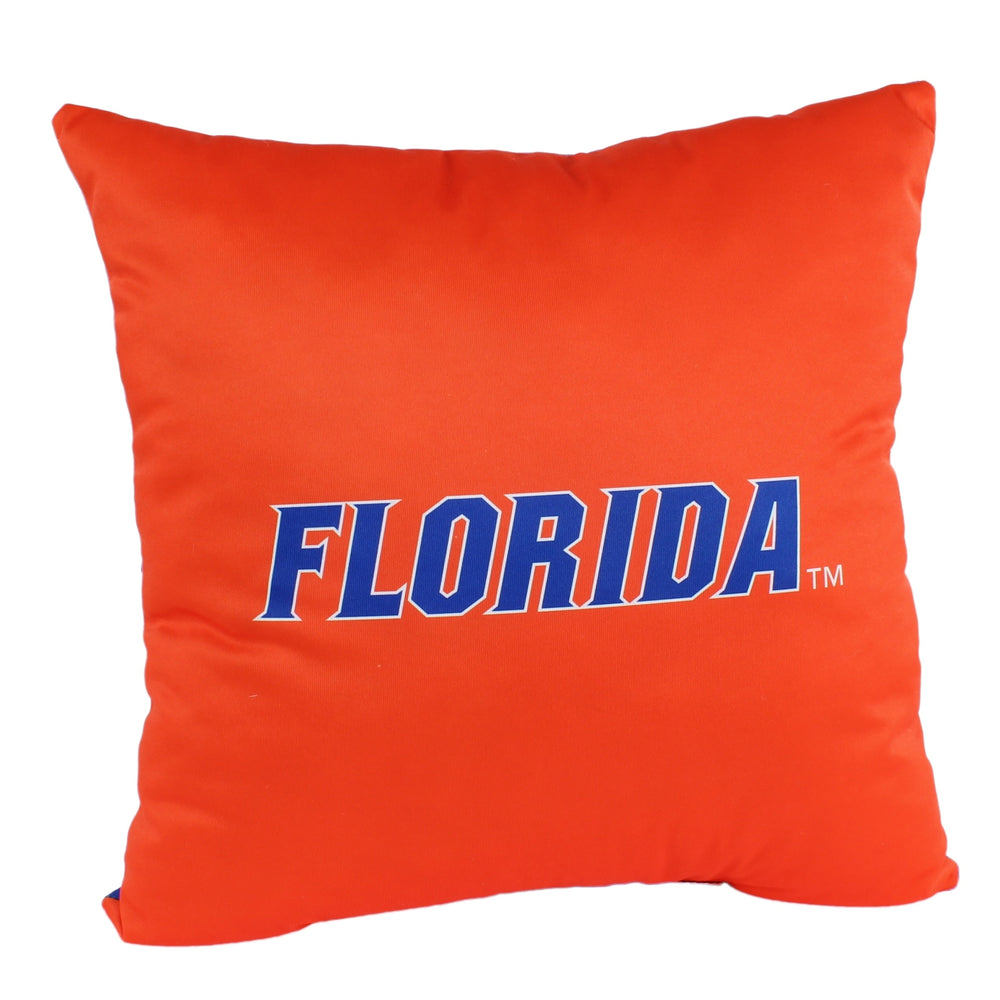 Florida Gators 16 Inch Decorative Throw Pillow Multi Color Sports Traditional Polyester One Single Reversible