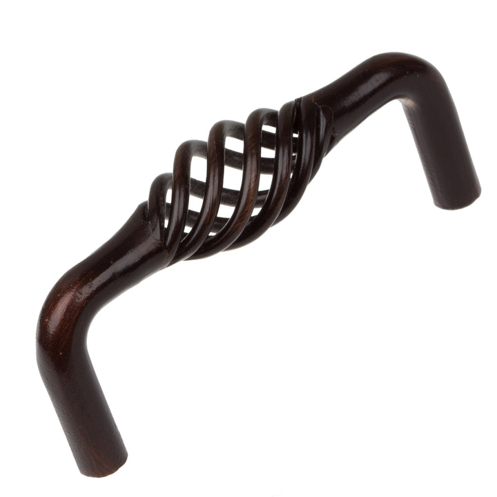 3-inch Screw Center Twisted Birdcage Cabinet Hardware Pull -