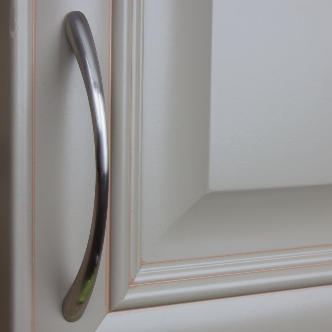 5-inch Satin Nickel Cabinet Loop Pulls (Case Of 25) Grey Metal Finish