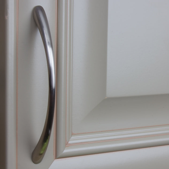 5-inch Satin Nickel Cabinet Loop Pulls (Case Of 25) Grey Metal Finish