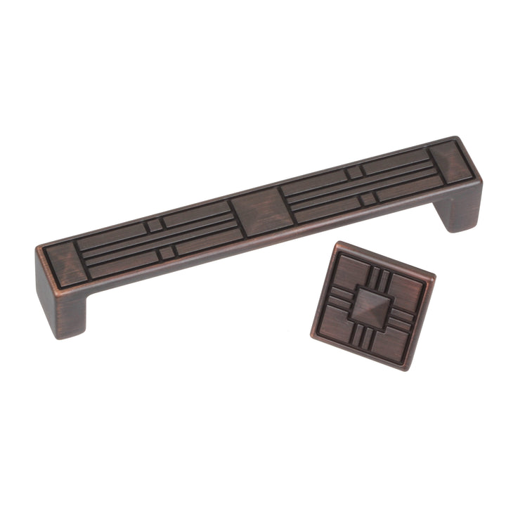 5-inch Cc Craftsman Series Oil Brushed Bronze Cabinet Pulls (Case Of 25) Brown Metal Finish