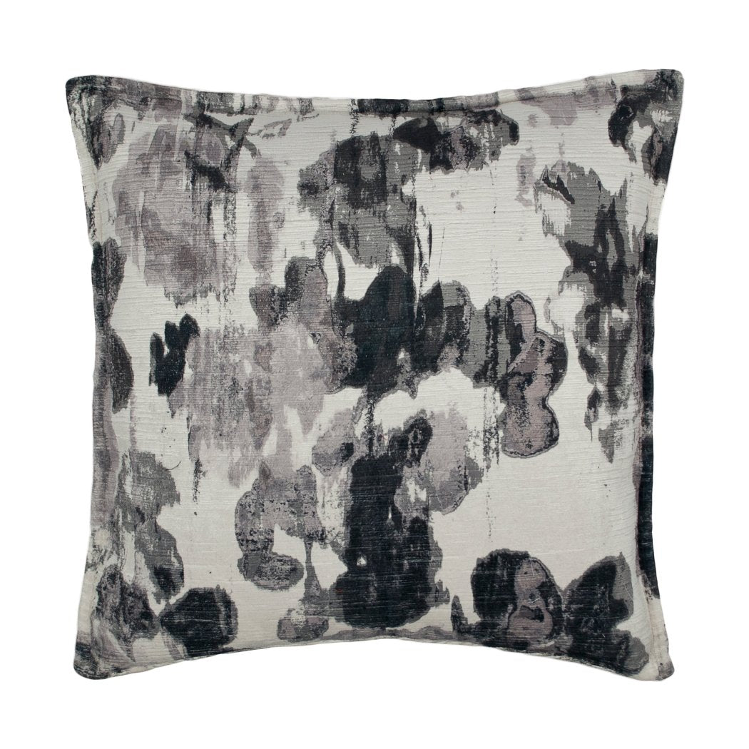 20 X 20 Black White Abstract Throw Pillow Geometric