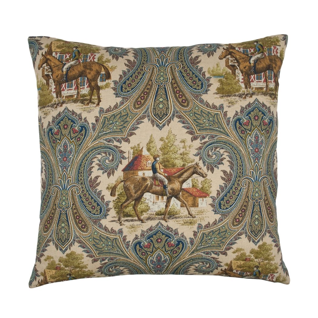 20 X 20 Grey Brown Animal Throw Pillow Jacquard Pattern