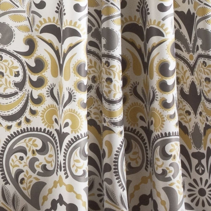Paisley Window Curtain Set Damask Drapes Floral Bohemian Blackout Room ening Energy Efficie Window Drapery