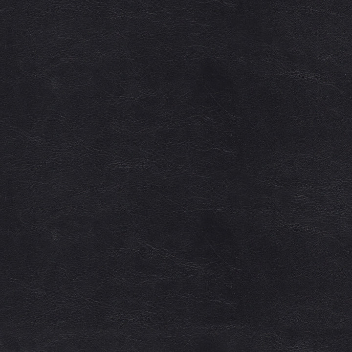 Julius Large Round Button-top Storage Ottoman Black Solid Modern Contemporary Faux Leather